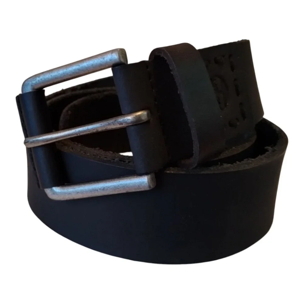Timberland PRO Men's Black Sz 36‎ Genuine Full Grain Leather Black Belt